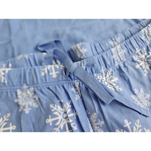 NWT Women's Medium Nautica Blue Snowflake Pajama Set - Picture 3 of 13